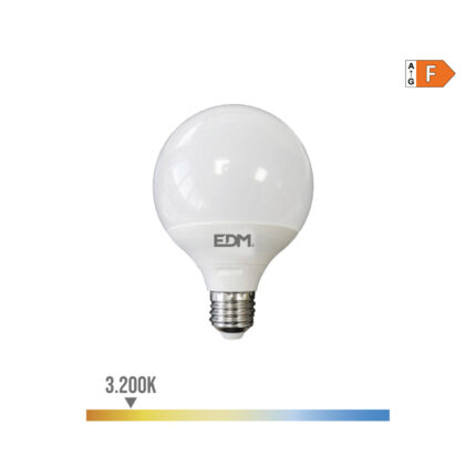 Lâmpada globo led ø125x160mm e27 15w 1521lm 3200k luz quente edm