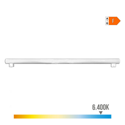 Lâmpada led linestra 2 casquilhos s14s 18w 1800lm 6400k luz fria 1000xø30x47mm edm