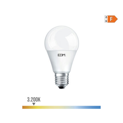 Lâmpada standard led dimmável e27 10w 810lm 3200k luz calida ø6x11cm edm
