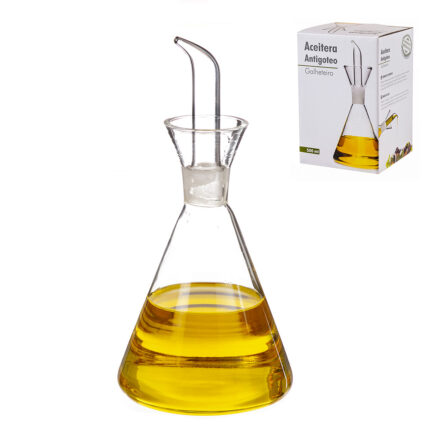 Azeiteira de vidro antigotas 500ml kozina