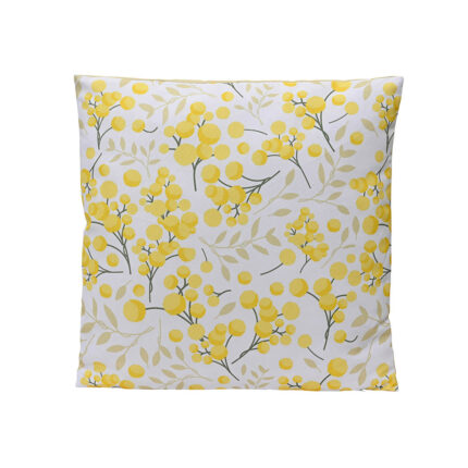 Almofada de poliéster estampada quadrada, exterior, 45 x 45 x 8 cm