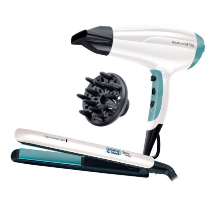 Secador de cabelo + alisador shine therapy
