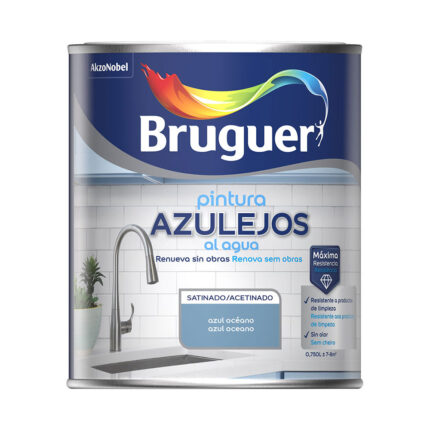 Tinta para azulejos base aquosa azul oceano acetinado 750 ml