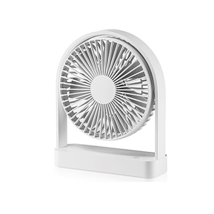 Ventoinha de mesa recarregável, 2000 mah, branco