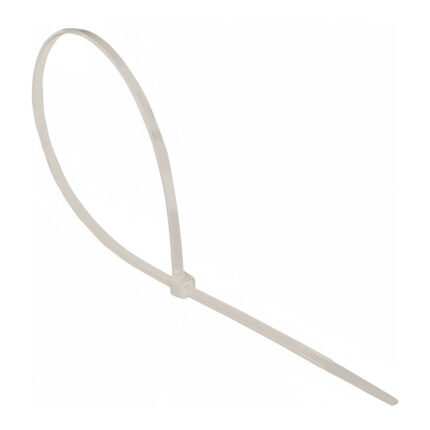 Abraçadeira de nylon 4,8 x 200 mm natural, 100 unidades