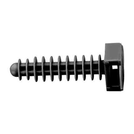 Bucha para abraçadeira ø8 mm preto, saco com 100 unidades