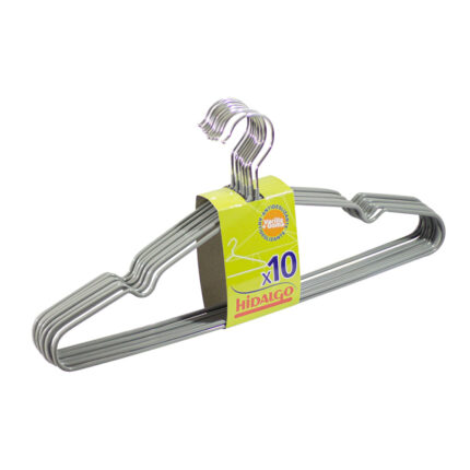 Cabides de vara com borracha, cores sortidas, 10 uds