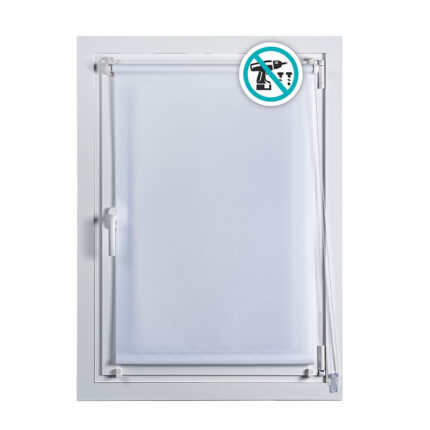 Estore de rolo clip&fix 75x180cm branco neve cintacor - storplanet