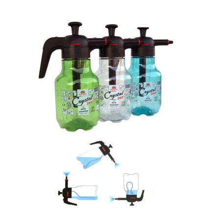 Vaporizador - sprayer 2 l modelo: crystal 360° di martino cores / modelos diversos