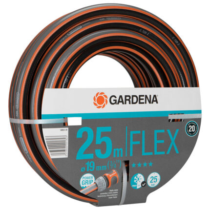 Mangueira de rega flex ø19mm (3/4") rolo 25m. gardena