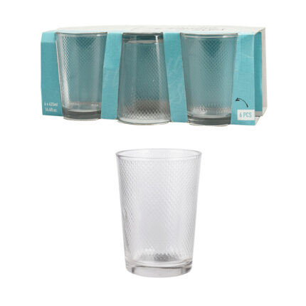 Jogo de 6 copos de água 425ml, ye6000770, excellent houseware