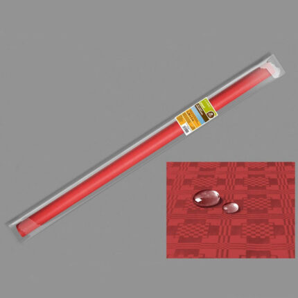 Rolo de toalha de mesa impermeável vermelho 5x1.2m
