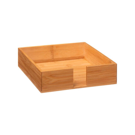 Porta-guardanapo bambu 20,5x20,5x5,5cm
