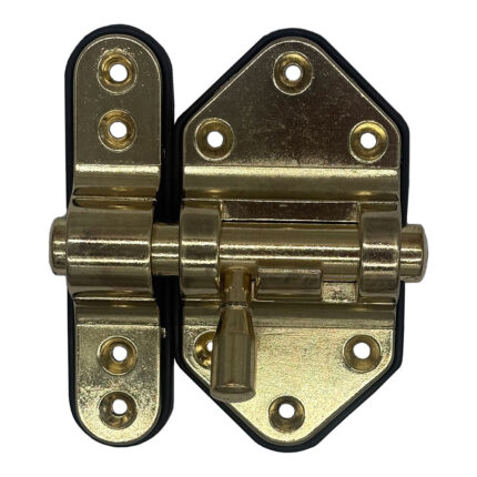 Fecho culatra reforçado de plástico 50 mm dourado