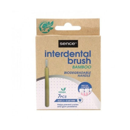 Escova interdental de bambu, 7 uds