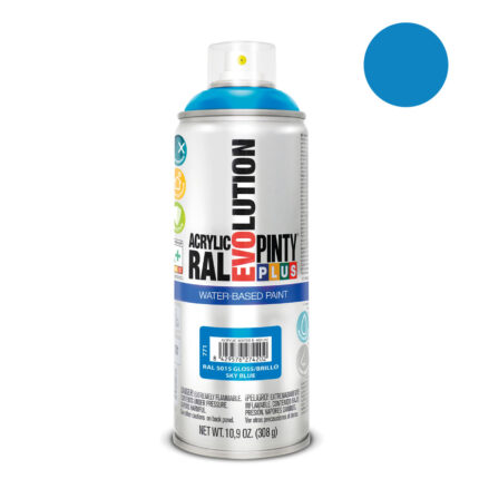 Tinta acrílica à base de água spray evolution 520 cc ral 5015 azul-celeste