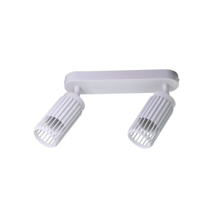 Foco 2 elementos sahara jateado, gu10, 10 w (lâmpadas não incluídas), branco, 30 x 6 x 21 cm