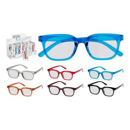 Óculos de leitura com estojo em cores variadas